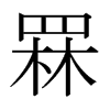 日本明朝体 style=